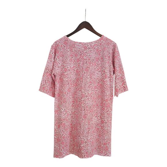 RipSkirt Hawaii Womens Sleep Shirt Lounge Dress Pink Packable Comfy Floral READ - Picture 2 of 8